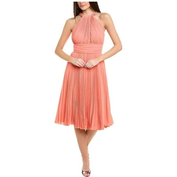 Emanuel Ungaro Dresses & Skirts - Ungaro womens Amanda Pleated Midi Dress, NWT Size Medium